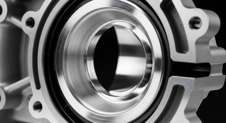 Silver bearing being buffed with a tool to create a smooth surface for better performance and fitting in mechanical applications