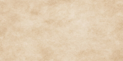 Obraz premium Antique aged parchment background features a blank vintage paper texture with a brown grunge cardboard pattern and rough beige material surface. brown vintage paper background with grunge and stained 