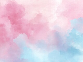Fototapeta premium Soft Watercolor Background with Blended Pink and Blue Hues, Gentle Texture, Ideal for Design, Branding, and Creative Projects