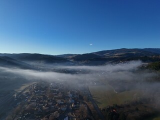 Nebelschwaden &uuml;ber dem Wechselland