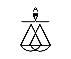 justice logo element for design
