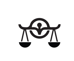 justice logo element for design