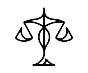 justice logo element for design