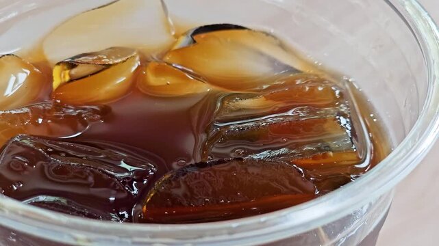 Korean people drinks a lot of ice americano