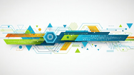 The abstract technology background