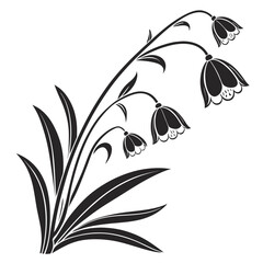 Fototapeta premium Snow Buttercup Vector Illustration | Alpine Wildflower Botanical Artwork | Mountain Flora Design