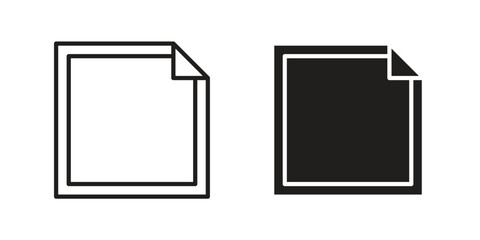 Nicotine patch icons concept. Vector Line Icon Design. Simple flat style