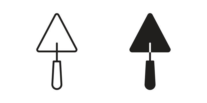 Trowel icons concept. Vector Line Icon Design. Simple flat style