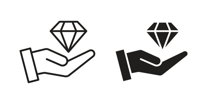 Value icons concept. Vector Line Icon Design. Simple flat style