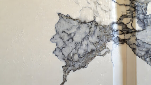 Artistic crackle glaze painting creating vintage character and texture