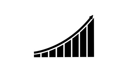 Animated business graph chart icon stock diagram showing financial growth and progress Business growth concept animation,Profit, Business Success graph animation, Abstract Arrow Rising On Graph. - Powered by Adobe