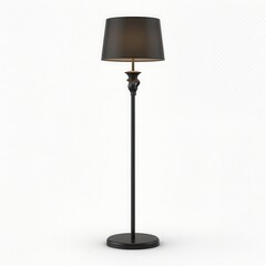 Cozy interior background, reading corner with chair and floor lamp, warm lighting, calm atmosphere, copy space