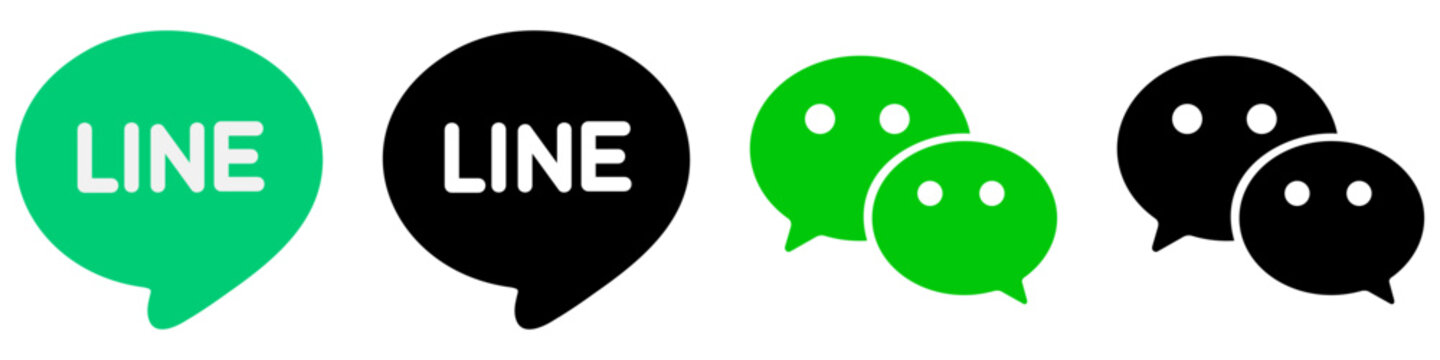 LINE WeChat Icons