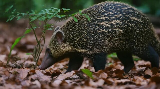 Wild binturong in its natural habitat