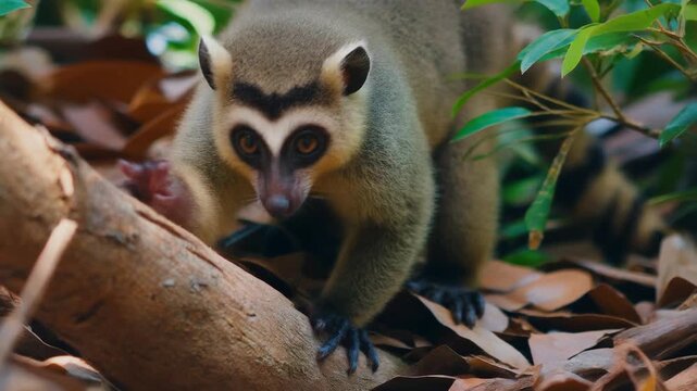 Wild slow loris in its natural habitat