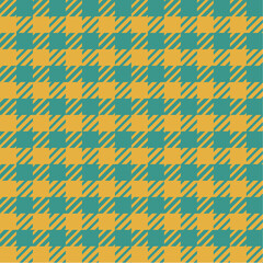Seamless Green Yellow Checkered Pattern in a classic Textile style. Repeating Background suitable for Fabric, fashion design, Wrapping paper, Wallpapers, Packaging, Scrapbooking, Digital backgrounds. 