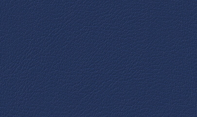 Deep Blue Leather Texture with Fine Natural Grain, Seamless Background