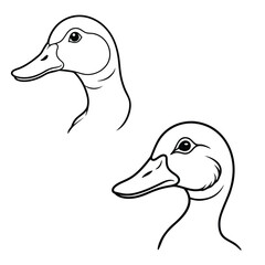Duck Head Vector Icon