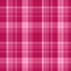 Seamless Pink Plaid Checkered Pattern in a classic Textile style. Repeating Background suitable for Fabric, fashion design, Wrapping paper, Wallpapers, Packaging, Scrapbooking, Digital backgrounds. 