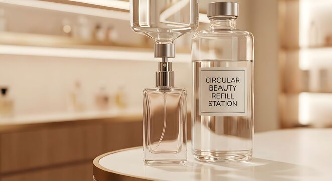 Circular Beauty Refill Station for Perfume