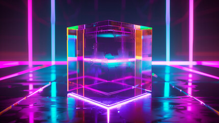 Sleek Quantum Core with Futuristic Glow - Minimalist Design 6bab59ac