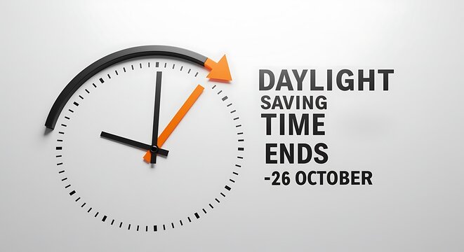 Daylight Saving Time Ends on October 26 - Powered by Adobe