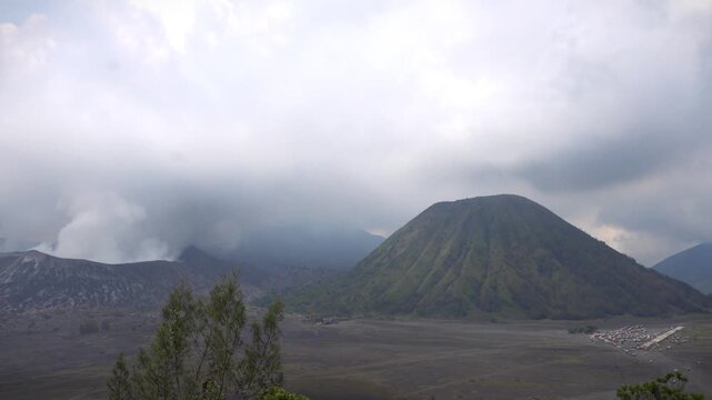 Look beautiful of clouds on bromo mountain