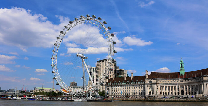 LONDON UNITED KINGDOM 06 19 2023: Shrek's Adventure building Riverside Building, County Hall. On the south bank of the River Thames, near to the London Eye,