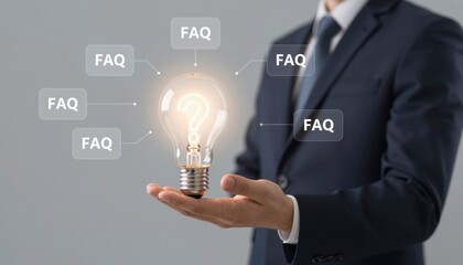 Innovative Ideas Sparked Business Expert with Light Bulb