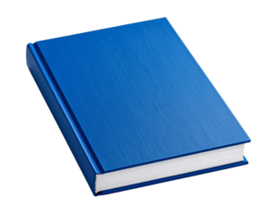  Minimal Blue Hardcover Book Mockup with Modern Design Style