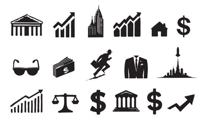 set of icons for business