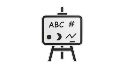 Children's ABC Easel with Symbols