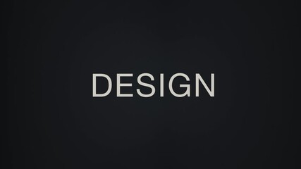 Minimalist design concept with impactful typography