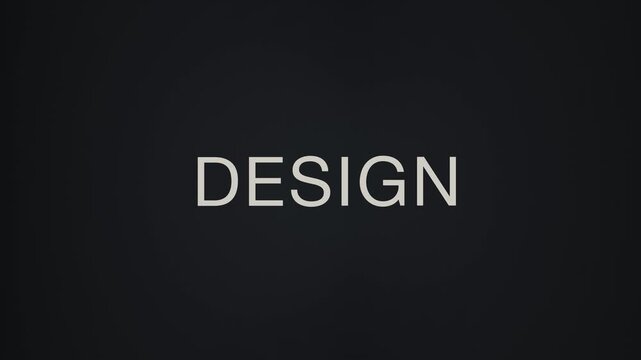 Minimalist design concept with impactful typography