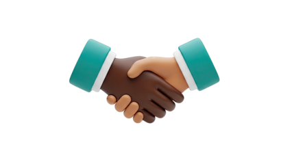 3D Handshake with Diverse Skin Tones