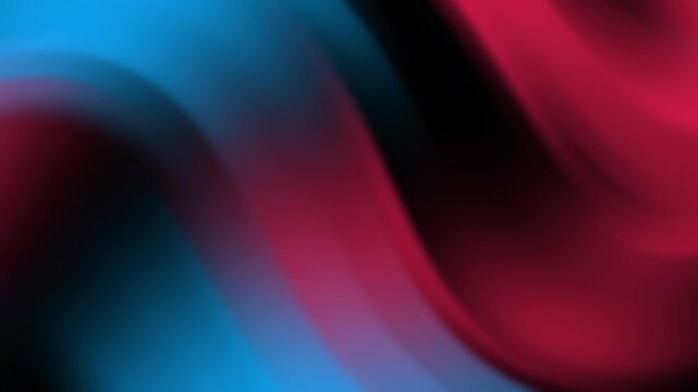 A colorful abstract background with smooth blue and red curves, animation and looping motion creating a dynamic visual effect.