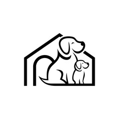 animal logo design, vector, silhouette, animal care, veterinarian, animal care, training, logo, symbol, design, illustration, graphic