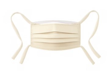 Medical disposable face mask for viral protection and disease prevention during epidemic or pandemic, transparent background