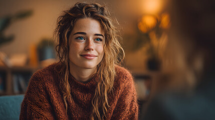 college student seeking emotional balance and stress management support from a counselor, focusing on mental health and well-being with strategies for relaxation and resilience