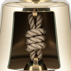 Rope Knot Display Inside Glass Case