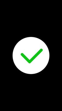 Fingerprint scan detection with green check mark 