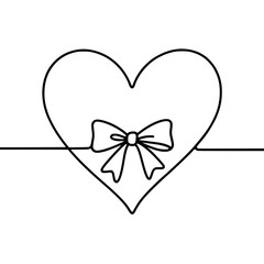 heart with ribbon