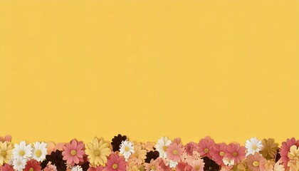 Whimsical Floral Frame with Dainty Blossoms generated AI