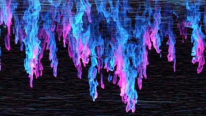Abstract flames background with a mesmerizing blend of pink and blue hues