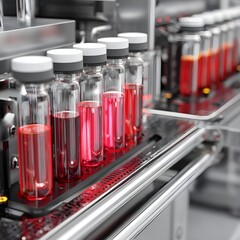 Automated Blood Culture System Bottles In Modern Laboratory Diagnostic Medical Technology Equipment Workflow Process Environment