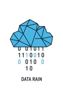 cloud computering ilstration icon isl\olated white background