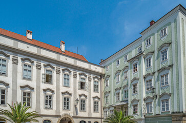 Obraz premium Architecture in the old town of Linz, Austria