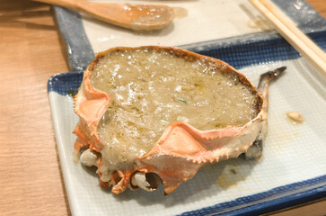カニ味噌甲羅焼き