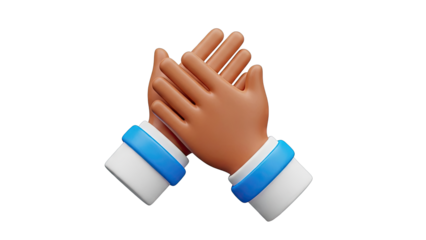 3D Rendered Hands Clapping