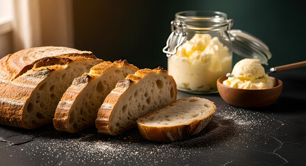 Bread And Butter Food Slice Fresh